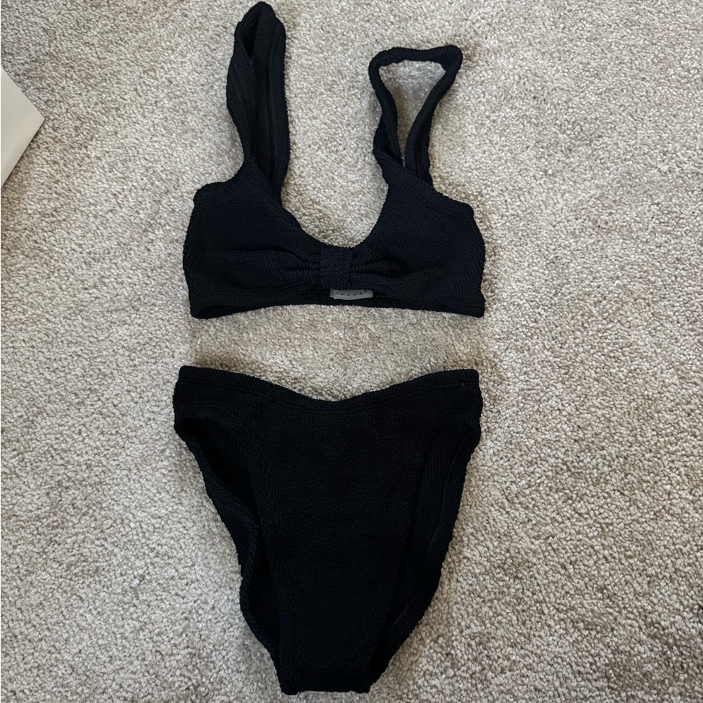 Hunza G Black Swim set